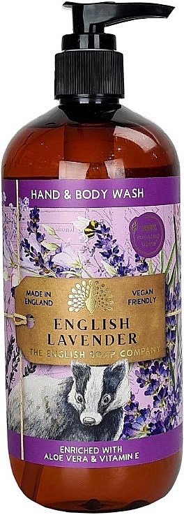 Гель для миття рук і тіла "Англійська лаванда" - The English Soap Company Anniversary English Lavender Hand & Body Wash — фото N1