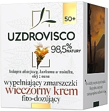 Фітодозувальний нічний крем для обличчя з куркумою, 50+ - Uzdrovisco — фото N1