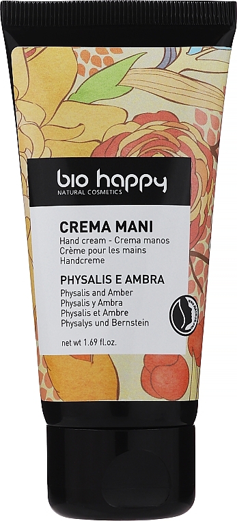Крем для рук "Физалис и янтарь" - Bio Happy Hand Cream — фото N1