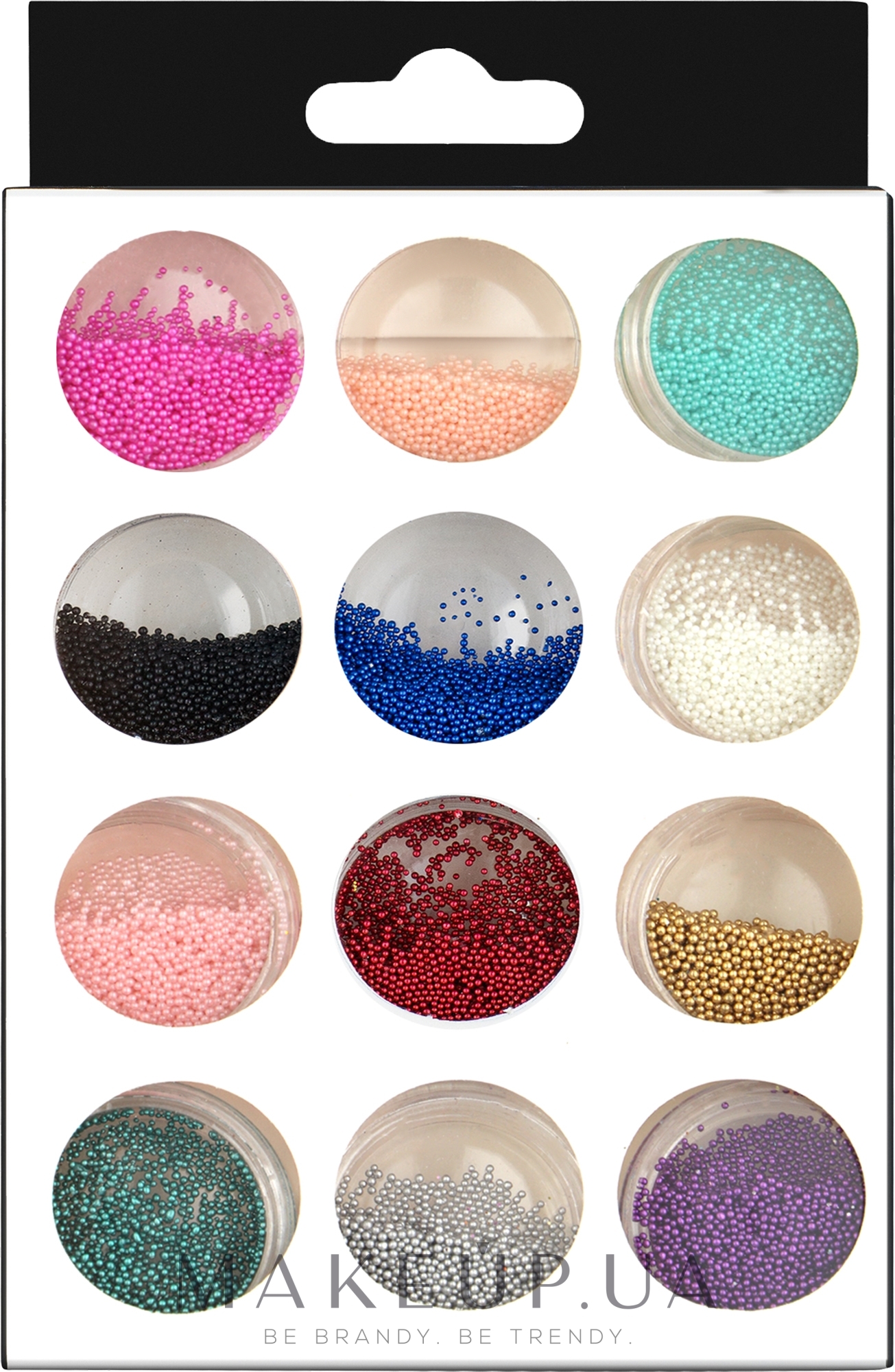 Набір бульйонок пластикових, 12 кольорів - Nails Molekula — фото 01