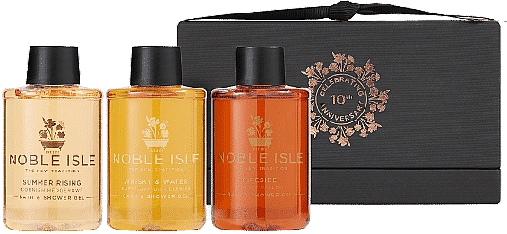 Noble Isle Warm & Spicy Bath & Shower Trio - Набір (sh/gel/3x75ml) — фото N1