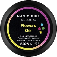Парфумерія, косметика Гель із сухоцвітами для дизайну нігтів, 5 мл - Magic Girl Flowers Gel