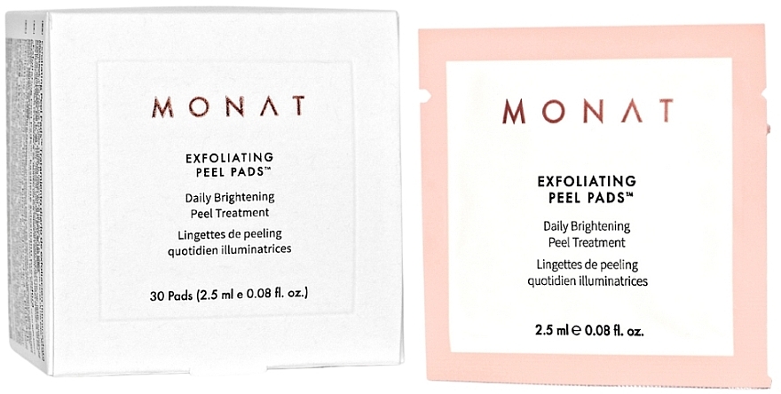 Пади для обличчя - Monat Exfoliating Peel Pads — фото N1