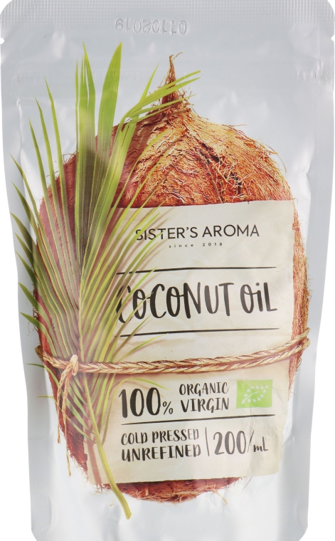 Кокосовое масло - Sister's Aroma Extra Virgin Coconut Oil — фото N3