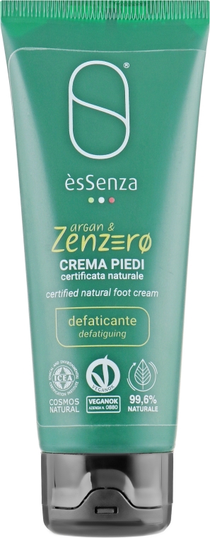 Крем для ніг "Арганія та імбир" - EsSenza Argan & Zenzero Foot Cream — фото N1