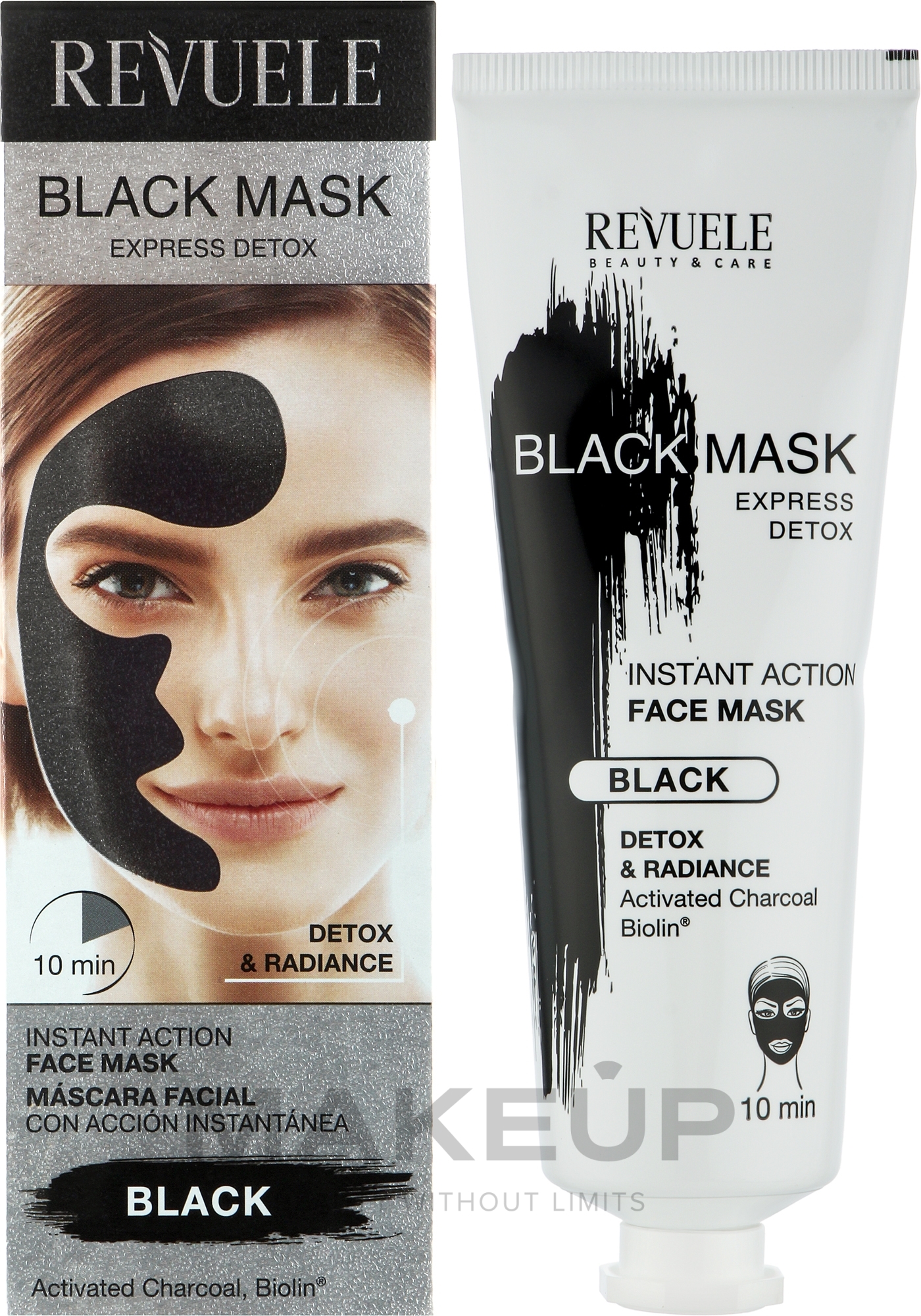 Моментальна експрес-маска для обличчя - Revuele Express Detox Black Mask — фото 80ml