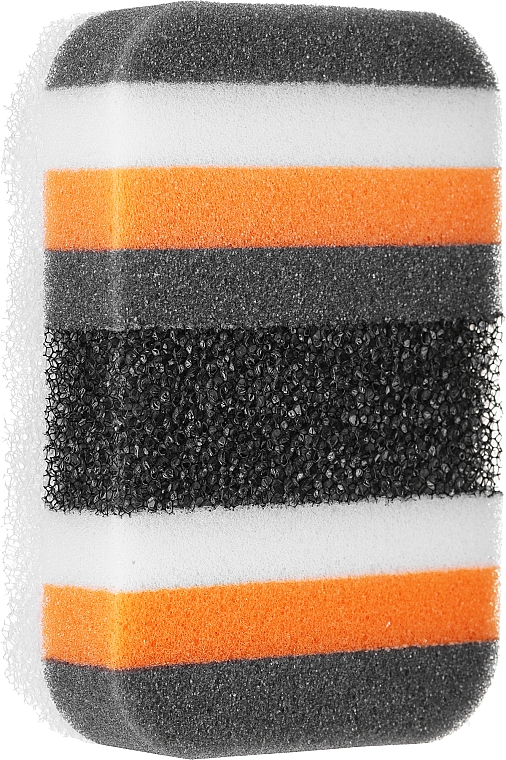 Губка для душу 498771, чорно-помаранчева - Inter-Vion — фото N1
