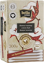 Парфумерія, косметика Ватні палички на паперовій основі, картонна упаковка, 300 шт. - Bella Cotton