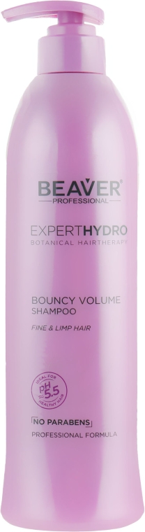 Шампунь для объема тонких и мягких волос - Beaver Professional Expert Hydro Bouncy Volume Shampoo