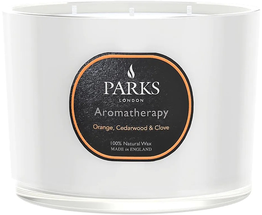 Ароматична свічка - Parks London Aromatherapy Orange, Cedarwood & Clove Candle — фото N3