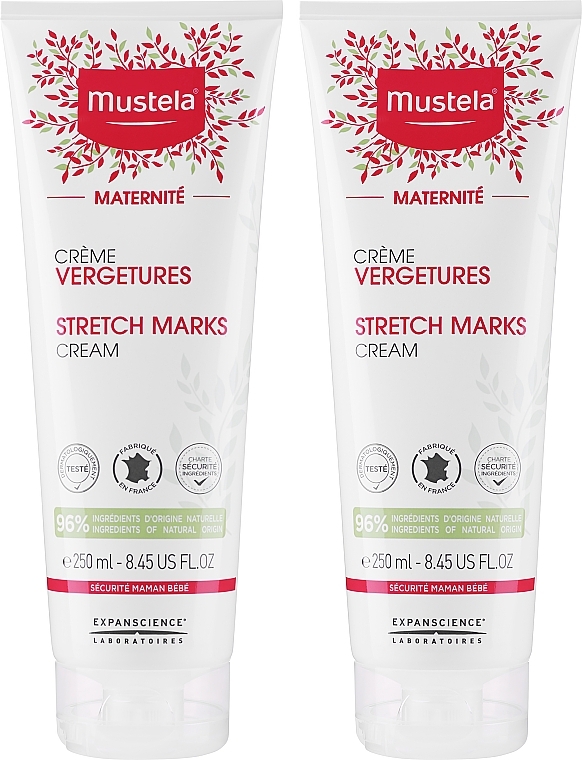 Набор - Mustela Maternidad Stretch Marks Prevention Cream (cr/2x250ml) — фото N2