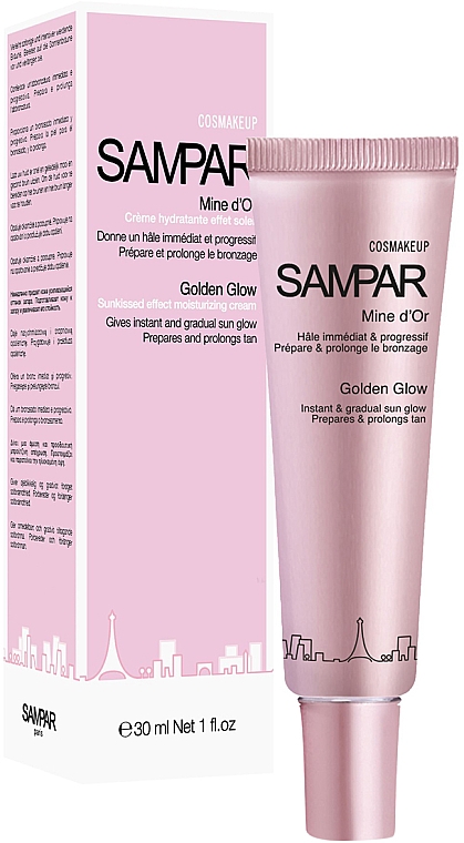 Зволожувальний крем з тонувальним ефектом - Sampar Cosmakeup Golden Glow Sunkissed Effect Moisturizing Cream — фото N3