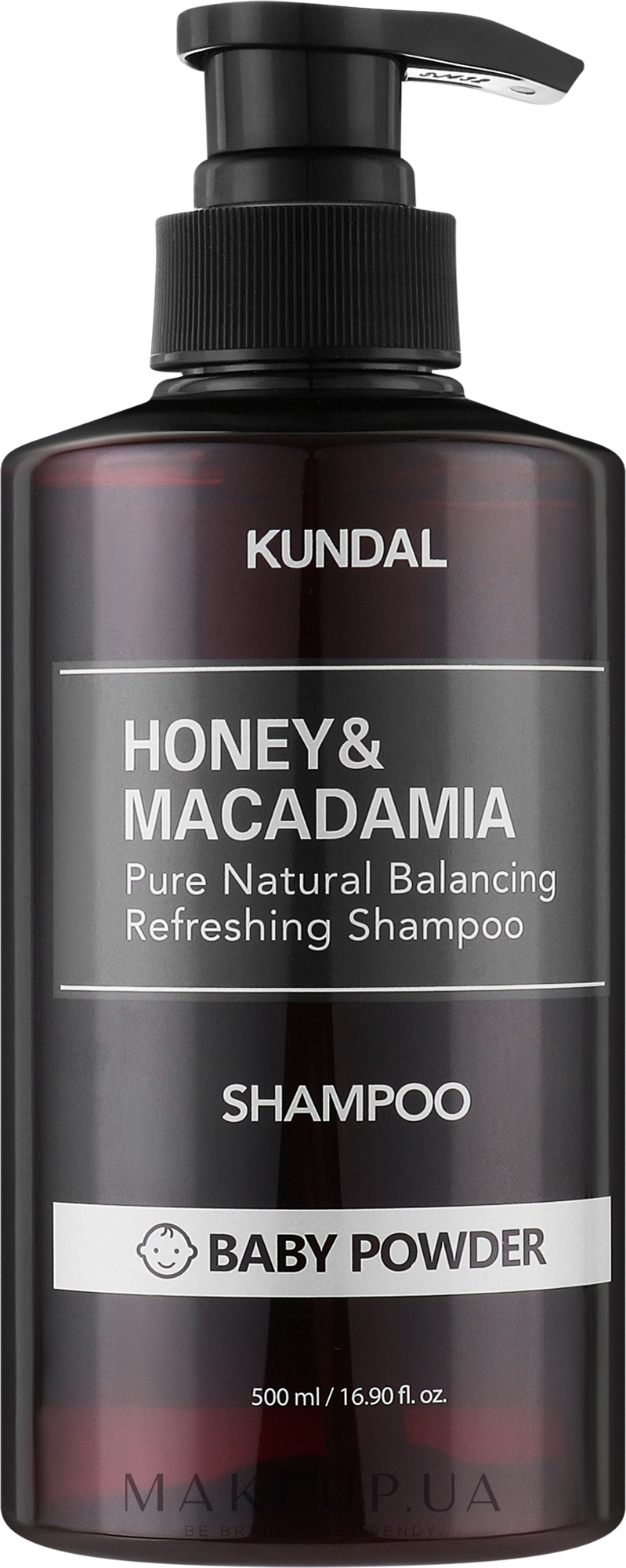 Шампунь для волос - Kundal Honey & Macadamia Baby Powder Shampoo — фото 500ml