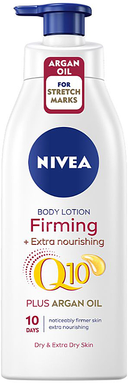 Лосьон для тела - NIVEA Q10 Firming + Extra Nourishing Plus Argan Oil Body Lotion — фото N1