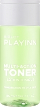 Багатофункціональний тонік для жирної та комбінованої шкіри - Inglot Playinn Multi-Action Toner Combination To Oily Skin — фото N1