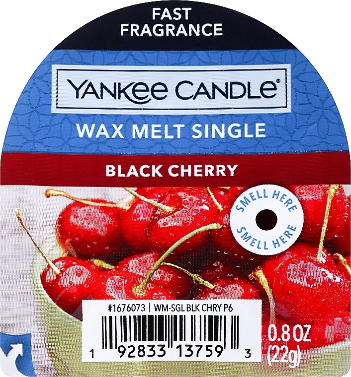 Ароматический воск - Yankee Candle Black Cherry Wax Melt  — фото N1