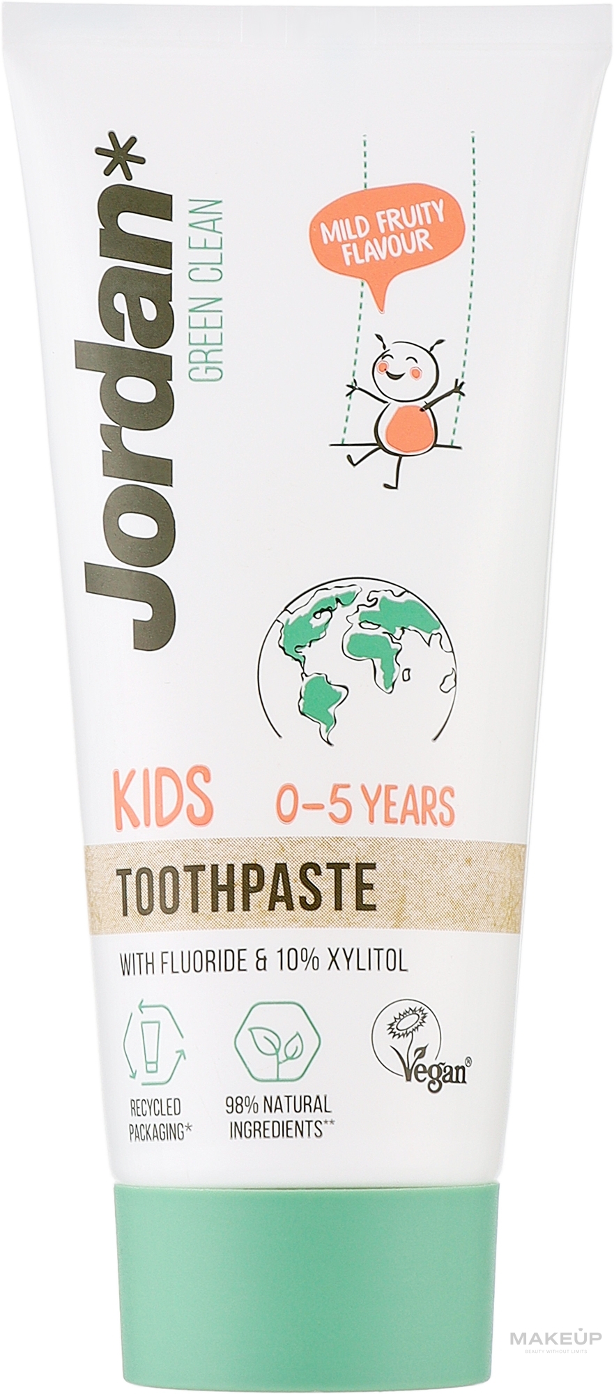Дитяча зубна паста, 0-5 років - Jordan Green Clean Kids — фото 50ml