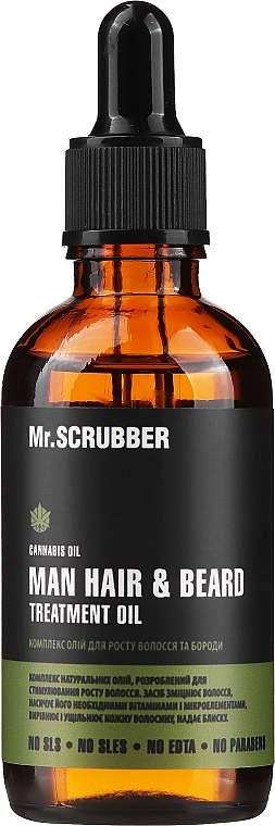 Комплекс олій для росту волосся та бороди - Mr.Scrubber Man Tea Tree Hair&Beard Treatment Oil — фото N2