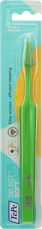 Зубная щетка Select, мягкая, салатовая - TePe Select Soft — фото N1