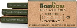 Парфумерія, косметика Леза для бритви, 5 шт. - Bambaw Safety Razor Blades