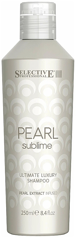 Шампунь з екстрактом перлів для надання блиску світлому та хімічно обробленому волоссю - Selective Pearl Sublime Ultimate Luxury Shampoo — фото N1