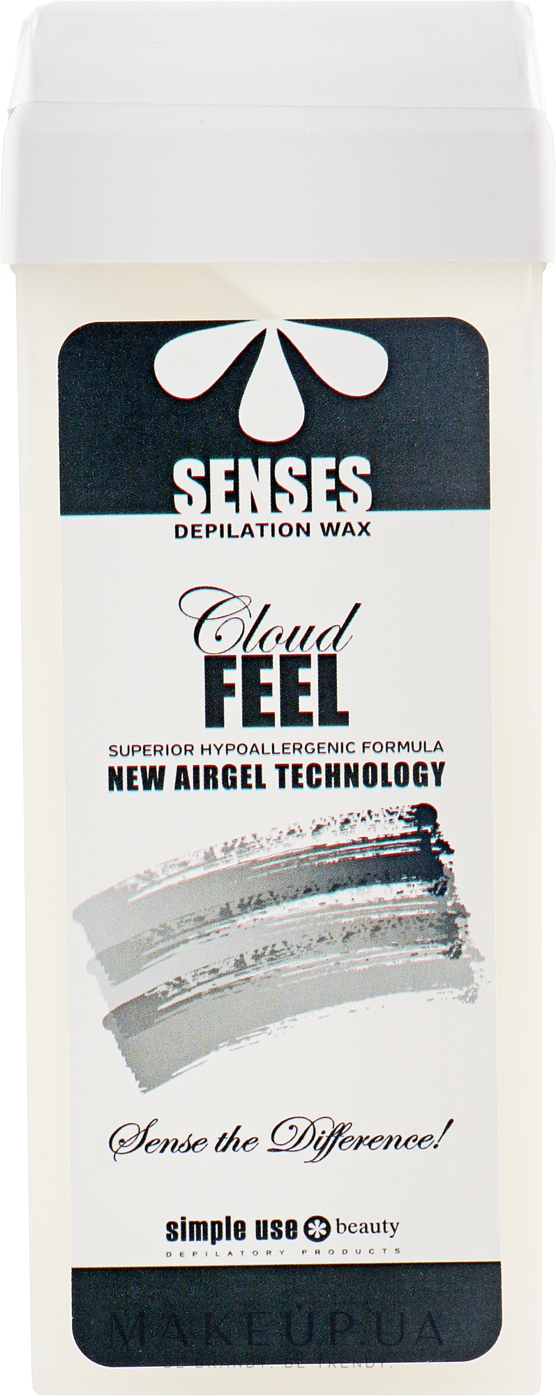Синтетический воск для депиляции в картридже "Cloud Feel" - Simple Use Beauty Senses Depilation Wax — фото 100ml