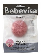 Парфумерія, косметика Спонж для вмивання "Троянда" - Bebevisa Konjac Sponge