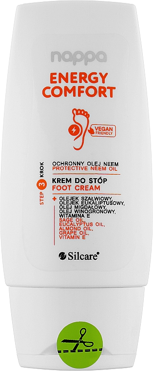 Крем для ног - Silcare Nappa Foot Cream Neem Oil & Sage Oil — фото N1