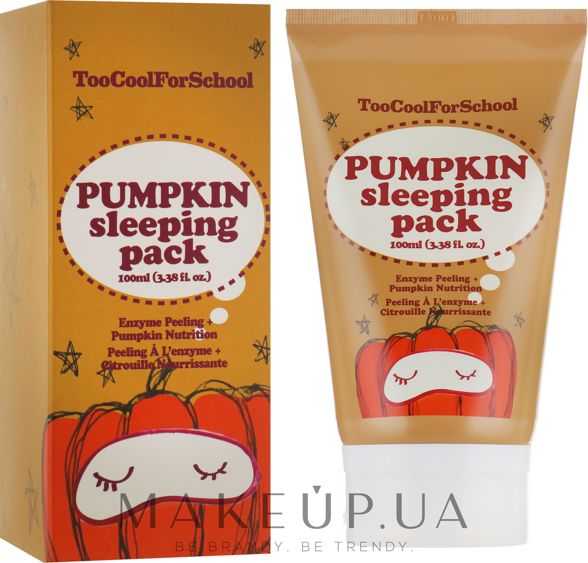 Ночная маска с экстрактом тыквы - Too Cool For School Pumpkin Sleeping Pack — фото 100ml