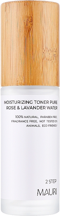 Зволожувальний тонік для обличчя "Троянда і лаванда" - Mauri Moisturizing Toner Pure Rose & Lavander Water — фото N1