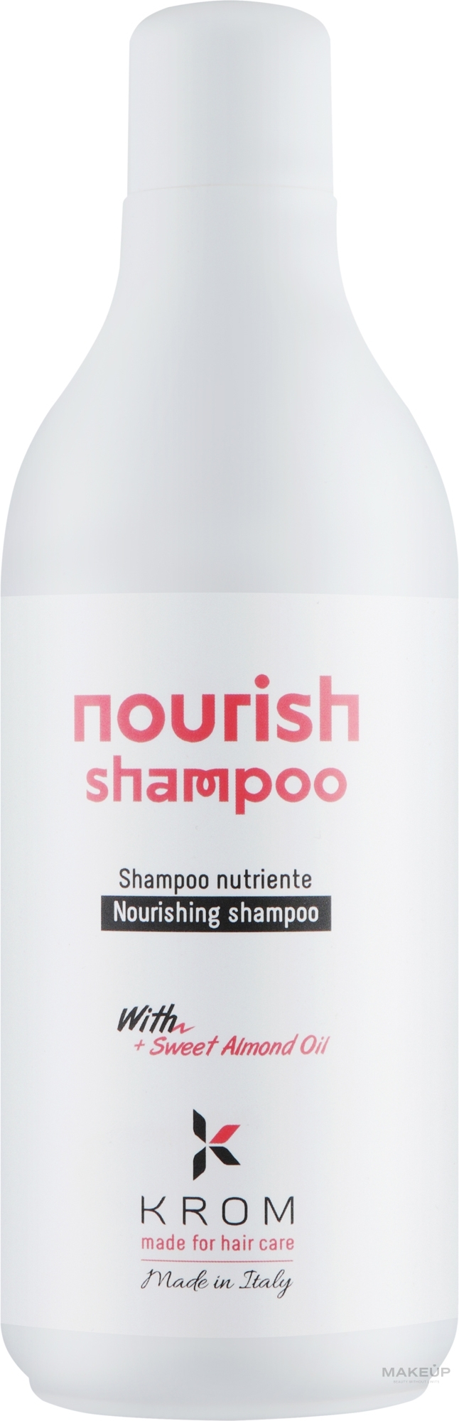 Живильний шампунь з екстрактом солодкого мигдалю - Krom Nourish Shampoo — фото 1000ml