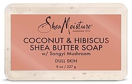Мыло с маслом ши "Кокос и гибискус" - Shea Moisture Coconut & Hibiscus Shea Butter Soap — фото N3