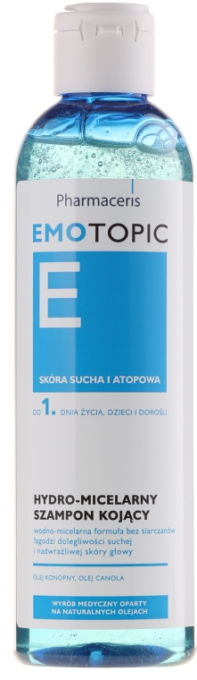 Мицеллярный шампунь для волос - Pharmaceris Emotopic E Shampoo — фото N1