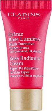 Відновлювальний денний крем від зморщок - Clarins Super Restorative Rose Radiance Cream (пробник) — фото N2