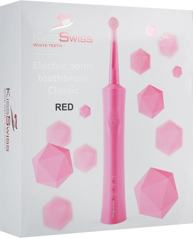 Электрическая зубная щетка "Classic" - Kiss Swiss Electric Sonic Toothbrush Classic Red