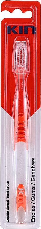 Зубна щітка для ясен середня, червоний - Kin Gums — фото N1