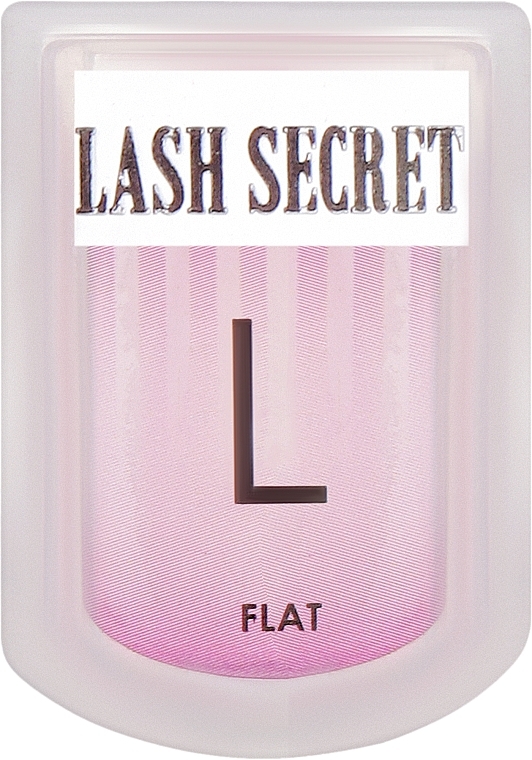 Бігуді для ламінування вій, з насічками, розмір L (flat) - Lash Secret