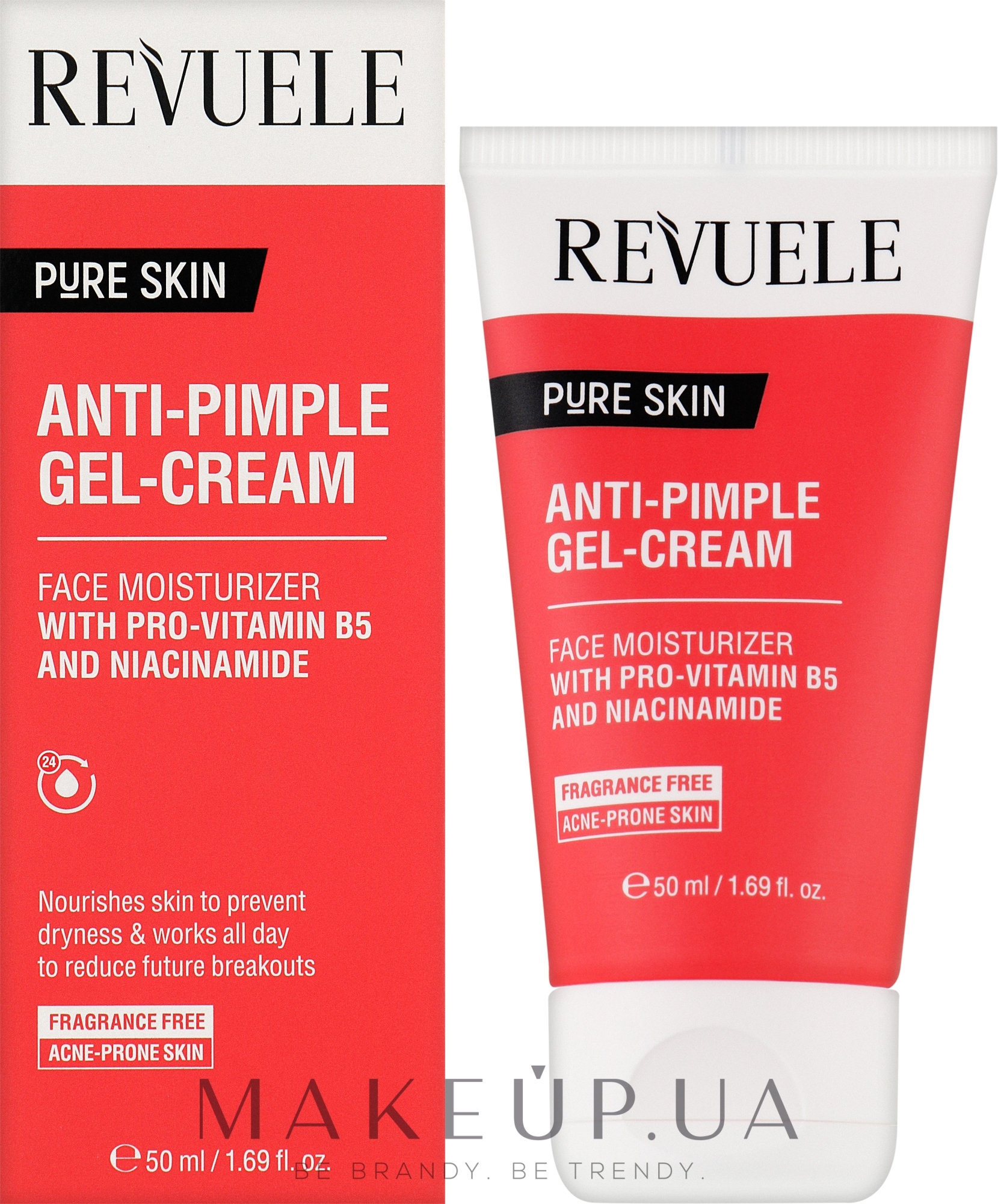 Гель-крем для лица против прыщей - Revuele Pure Skin Anti-Pimple Gel-Cream — фото 50ml