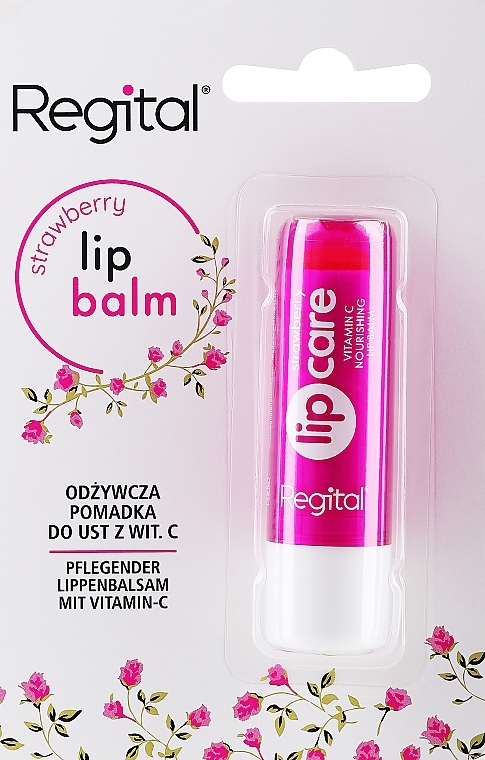 Бальзам для губ "Полуниця" - Regital Strawberry Lip Care — фото N1
