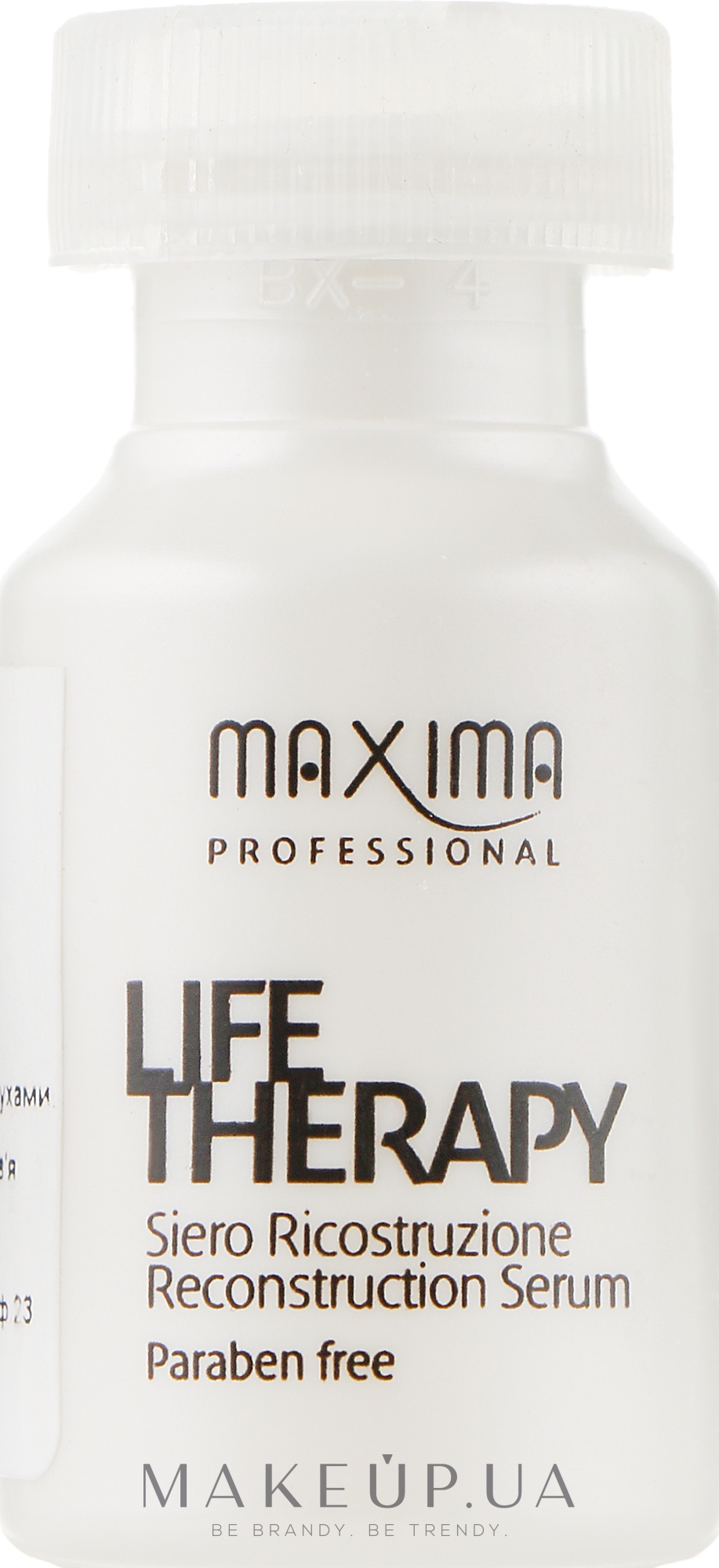 Відновлювальна сироватка для дуже пошкодженого волосся - Maxima Life Therapy Reconstruction Serum — фото 1x12ml