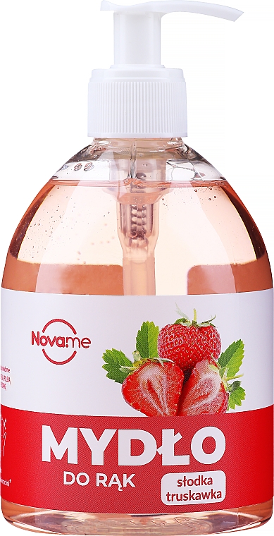 Рідке мило "Солодка полуниця" - Novame Sweet Strawberry Liquid Soap — фото N1