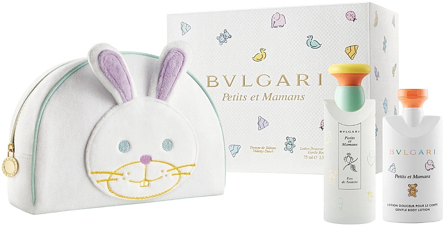 Bvlgari Petits et Mamans - Набор (edt/100ml + b/lot/75ml + pouch) — фото N1