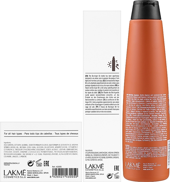 Набір - Lakme K.Therapy Bio Argan Consumer Pack (shm/300ml + mask/250ml + oil/125ml) — фото N3