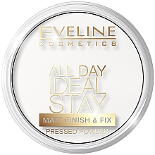 Парфумерія, косметика Eveline All Day Ideal Stay Matt Finish & Fix White-60 - Матувально-зміцнювальна пудра