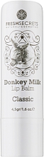 Духи, Парфюмерия, косметика Гигиеническая губная помада - Madis Fresh Secrets Donkey Milk Classic Lip Balm