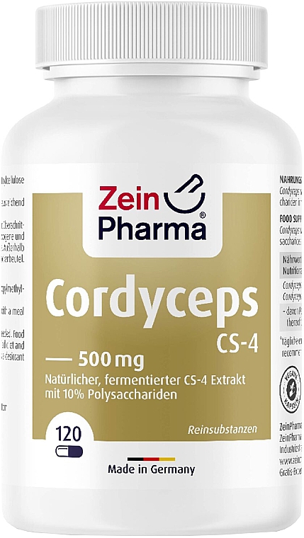 Харчова добавка "Кордіцепс CS-4", 500 мг            - ZeinPharma — фото N1