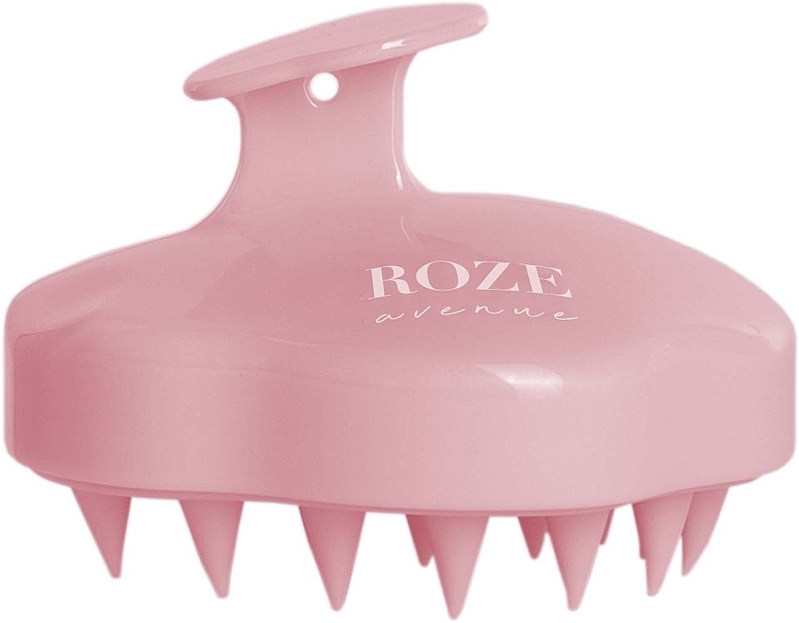 Щітка для масажу шкіри голови, рожева - Roze Avenue Scalp Brush — фото N1
