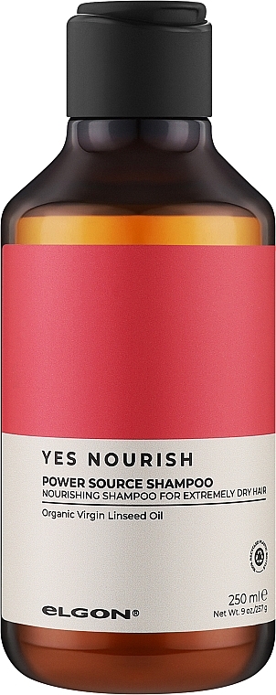 Шампунь для живлення волосся - Elgon Yes Nourish Power Source Shampoo — фото N1