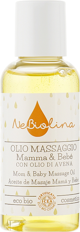 Олія для мами і немовляти - NeBiolina Baby Mom & Baby Massage Oil — фото N1
