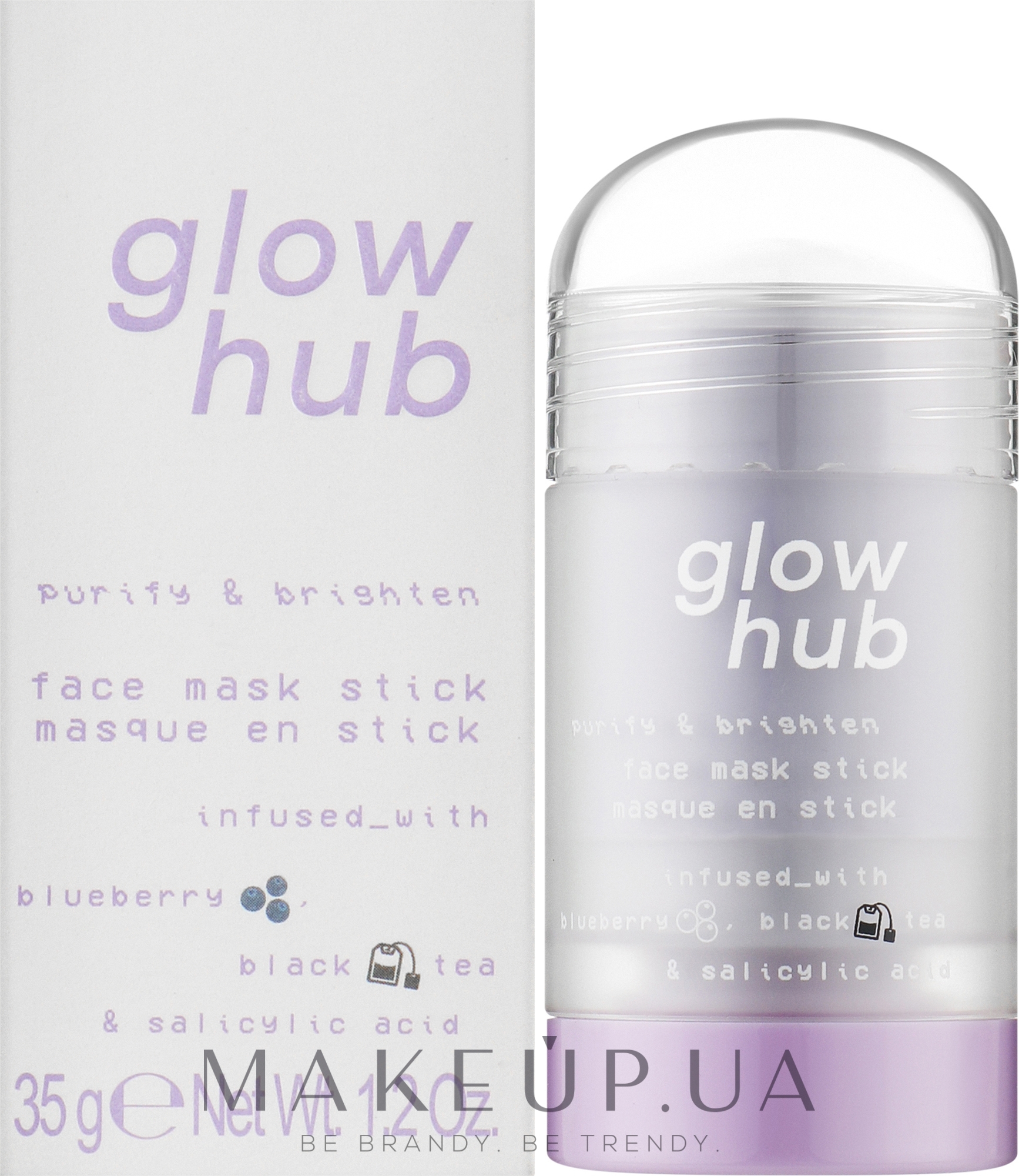 Освітлююча детокс маска-стік для обличчя - Glow Hub Purify & Brighten Face Mask Stick — фото 35g
